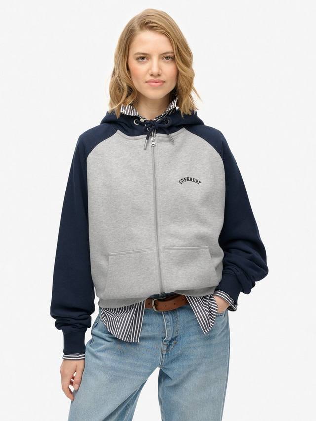 Эссеншиал лого рэглан худи с молнией Superdry, Grey Marl/Rich Navy
Эссеншиал лого рэглан худи с молнией Superdry, Grey Marl/Rich Navy