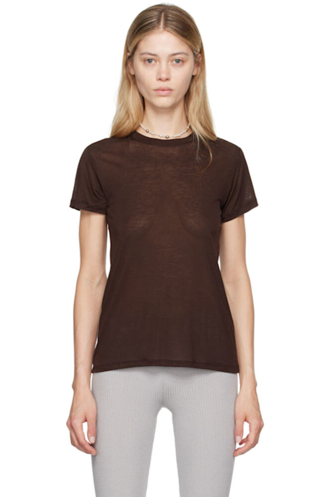 Футболка из коричневого бамбукового лиоцелла Baserange
Футболка из коричневого бамбукового лиоцелла Baserange