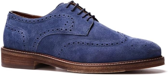 Мужские классические туфли A. Veer Cambridge Wingtip из замши с шнуровкой, Удобные оксфорды с амортизирующей стелькой, Подошва из EVA и Tunit для прочности, Jean Blue Suede
Мужские классические туфли A. Veer Cambridge Wingtip из замши с шнуровкой, Удобные оксфорды с амортизирующей стелькой, Подошва из EVA и Tunit для прочности, Jean Blue Suede