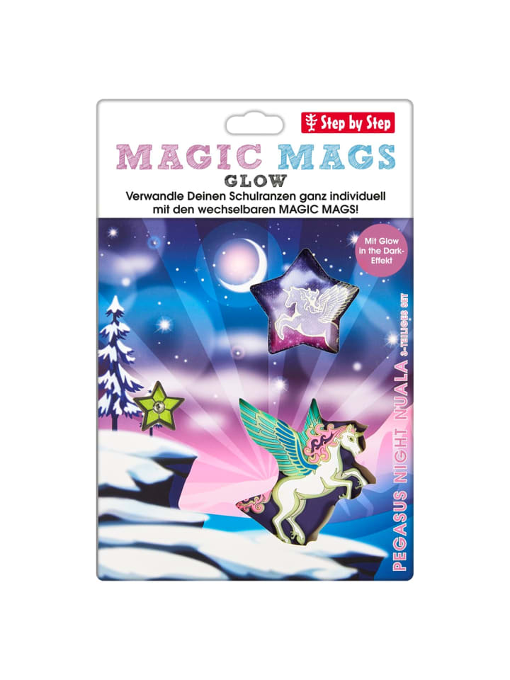 Step by Step Набор аксессуаров для школьного рюкзака MAGIC MAGS в стиле «Ночь Пегаса» (Нуала)
Step by Step Набор аксессуаров для школьного рюкзака MAGIC MAGS в стиле «Ночь Пегаса» (Нуала)