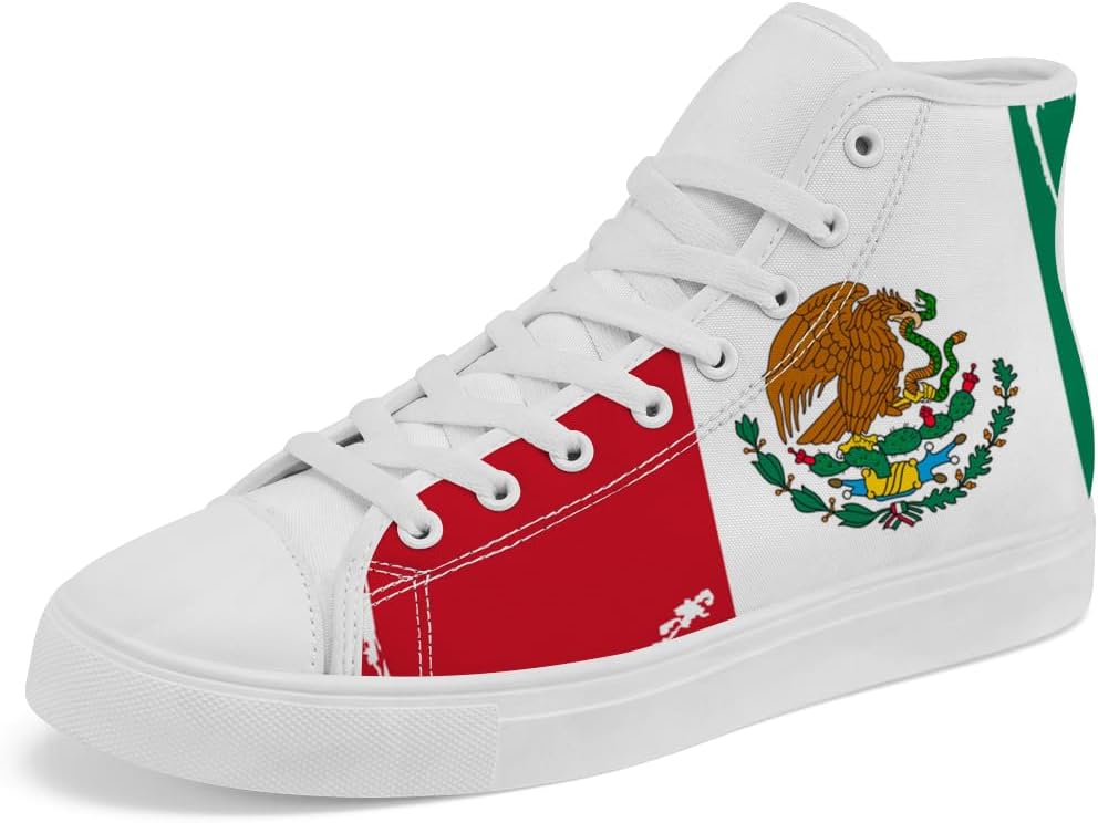 Высокие кеды на полотняной подошве с флагом Мексики, мексиканские высокие кеды на шнуровке для женщин и мужчин Chebing, красный
Высокие кеды на полотняной подошве с флагом Мексики, мексиканские высокие кеды на шнуровке для женщин и мужчин Chebing, красный