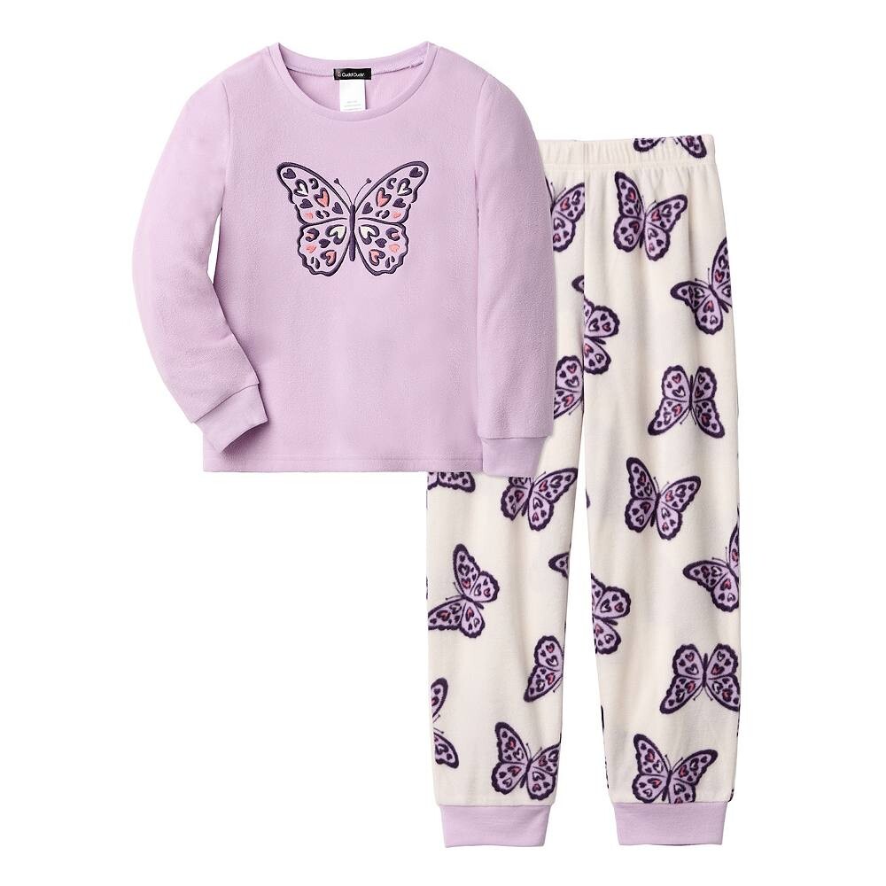 Пижамный топ Cuddl Duds с длинными рукавами для девочек 4–12 лет и пижамные штаны с микрофлисовыми манжетами, цвет Lilac Butterfly
Пижамный топ Cuddl Duds с длинными рукавами для девочек 4–12 лет и пижамные штаны с микрофлисовыми манжетами, цвет Lilac Butterfly