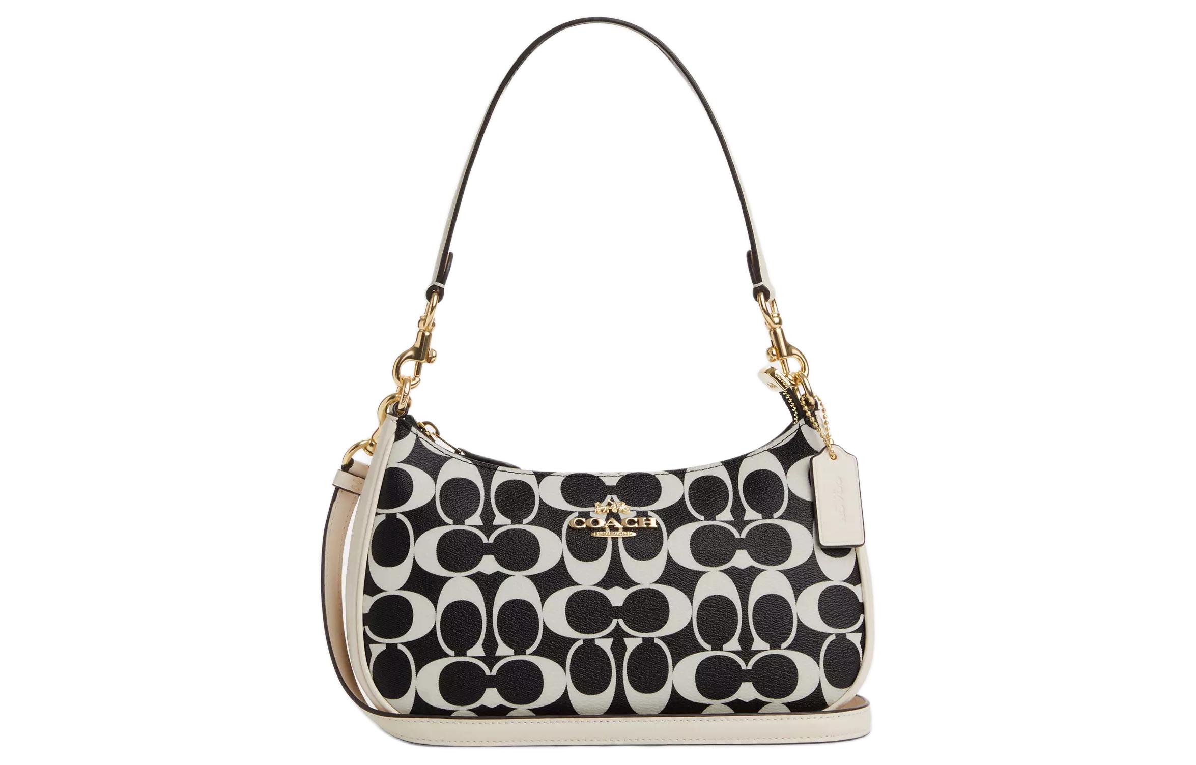 COACH Сумка через плечо из термообработанной ткани с гладкой кожей среднего размера женская черная
COACH Сумка через плечо из термообработанной ткани с гладкой кожей среднего размера женская черная