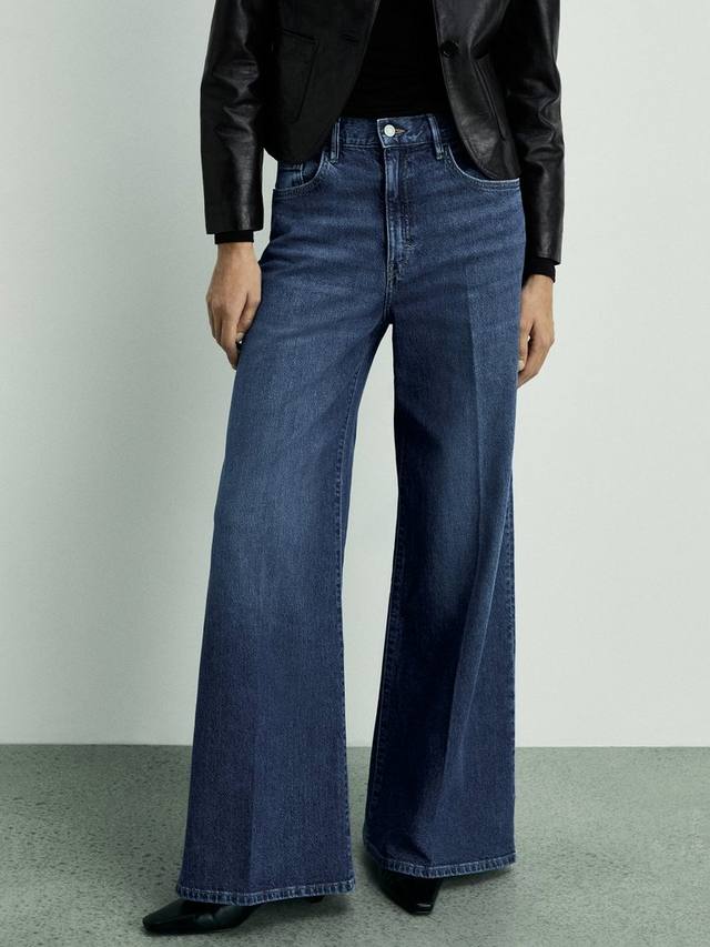 Широкие джинсы elise с высокой посадкой Mango, синий
Широкие джинсы elise с высокой посадкой Mango, синий