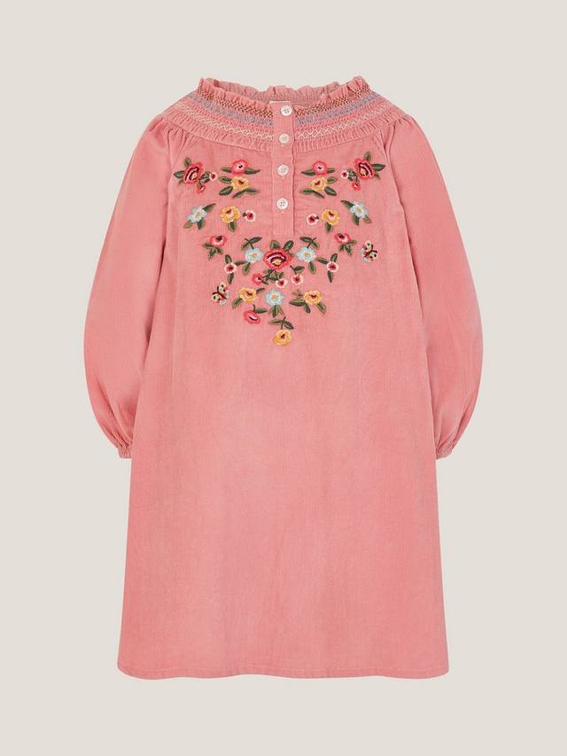 Детское платье с вышивкой и сборкой из вельвета Monsoon, Pink
Детское платье с вышивкой и сборкой из вельвета Monsoon, Pink