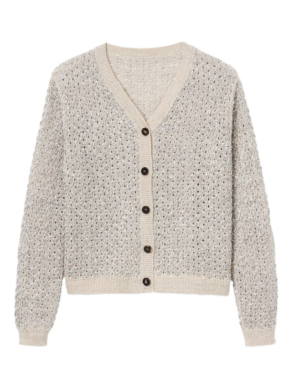 Кардиган с эффектом металлик Lafayette 148, нейтральный
Кардиган с эффектом металлик Lafayette 148, нейтральный