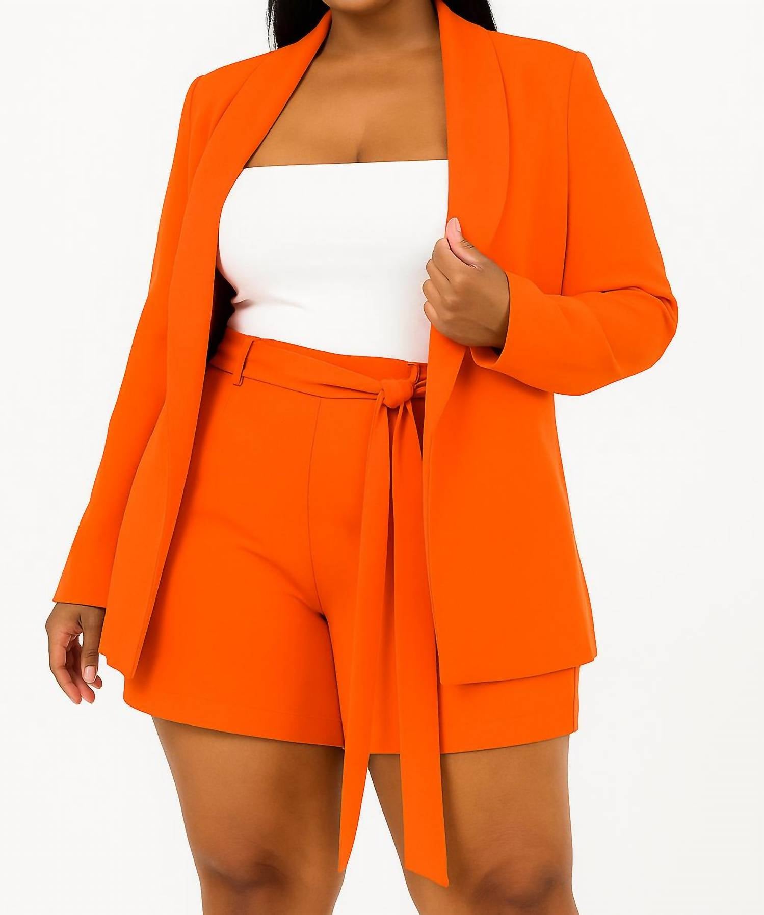 Оранжевый сет с блейзером Power Move GIBIU 
Оранжевый сет с блейзером Power Move GIBIU