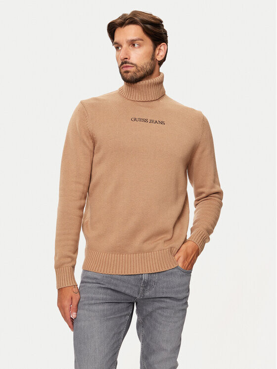 Свитер с высоким воротником обычного кроя Guess, бежевый
Свитер с высоким воротником обычного кроя Guess, бежевый