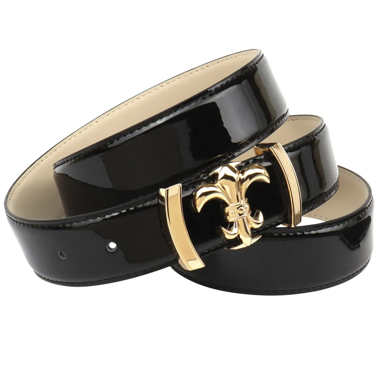 Кожаный ремень Anthoni Crown, черный лакированный ремень с застежкой в виде лилии, черный
Кожаный ремень Anthoni Crown, черный лакированный ремень с застежкой в виде лилии, черный