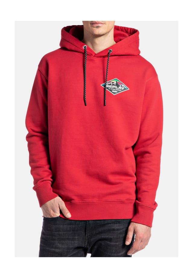 Толстовка с капюшоном и принтом логотипа. Replay, красный
Толстовка с капюшоном и принтом логотипа. Replay, красный