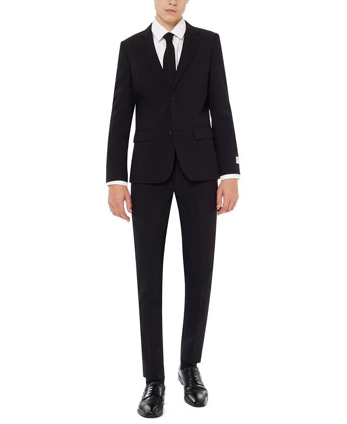 Черный однотонный костюм Slim Fit для больших мальчиков Knight OppoSuits, черный
Черный однотонный костюм Slim Fit для больших мальчиков Knight OppoSuits, черный