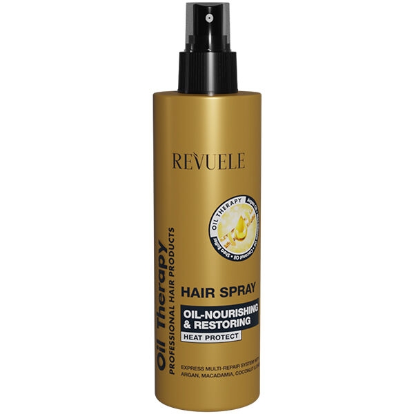 Питательное масло-спрей для волос, 200 мл Revuele Oil therapy
Питательное масло-спрей для волос, 200 мл Revuele Oil therapy