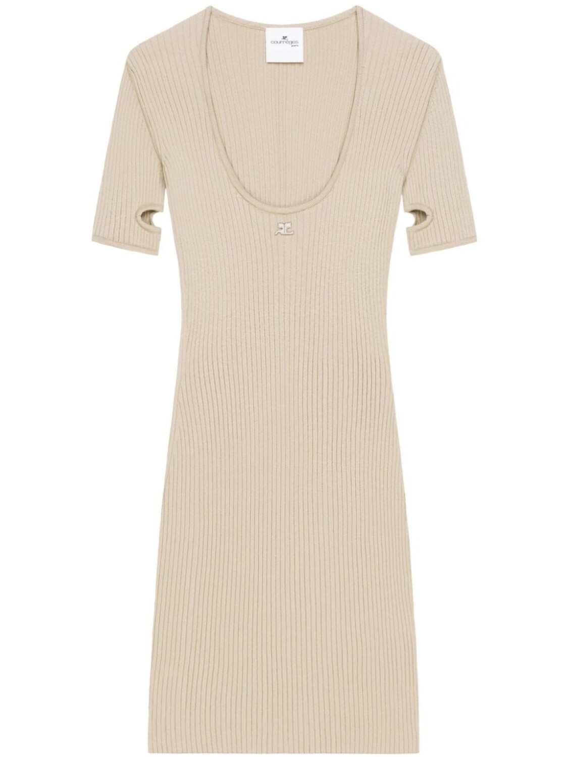 Courrèges платье мини с вырезами, нейтральный
Courrèges платье мини с вырезами, нейтральный