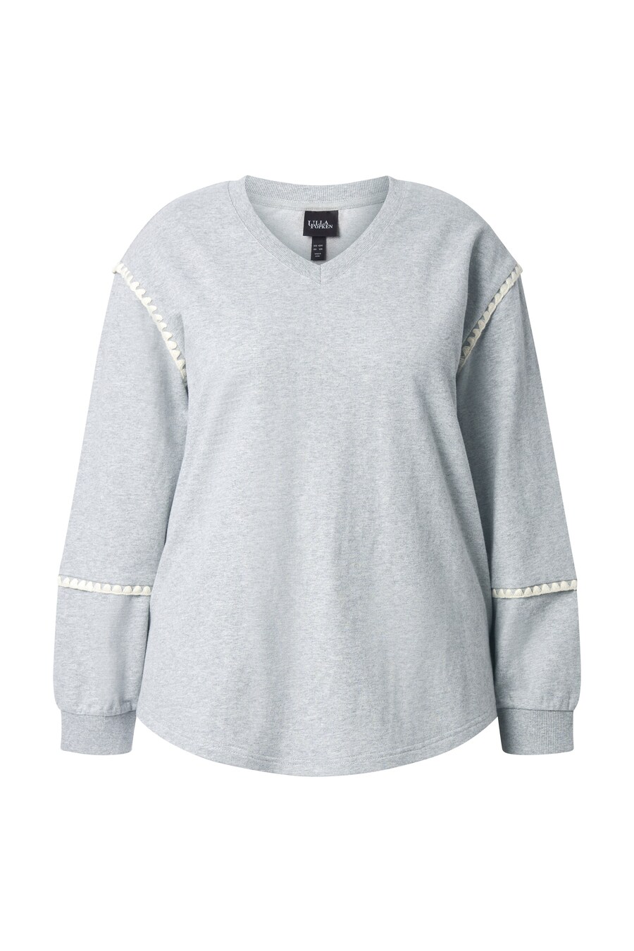 Толстовка Ulla Popken, Light Grey/Mottled Grey
Толстовка Ulla Popken, Light Grey/Mottled Grey