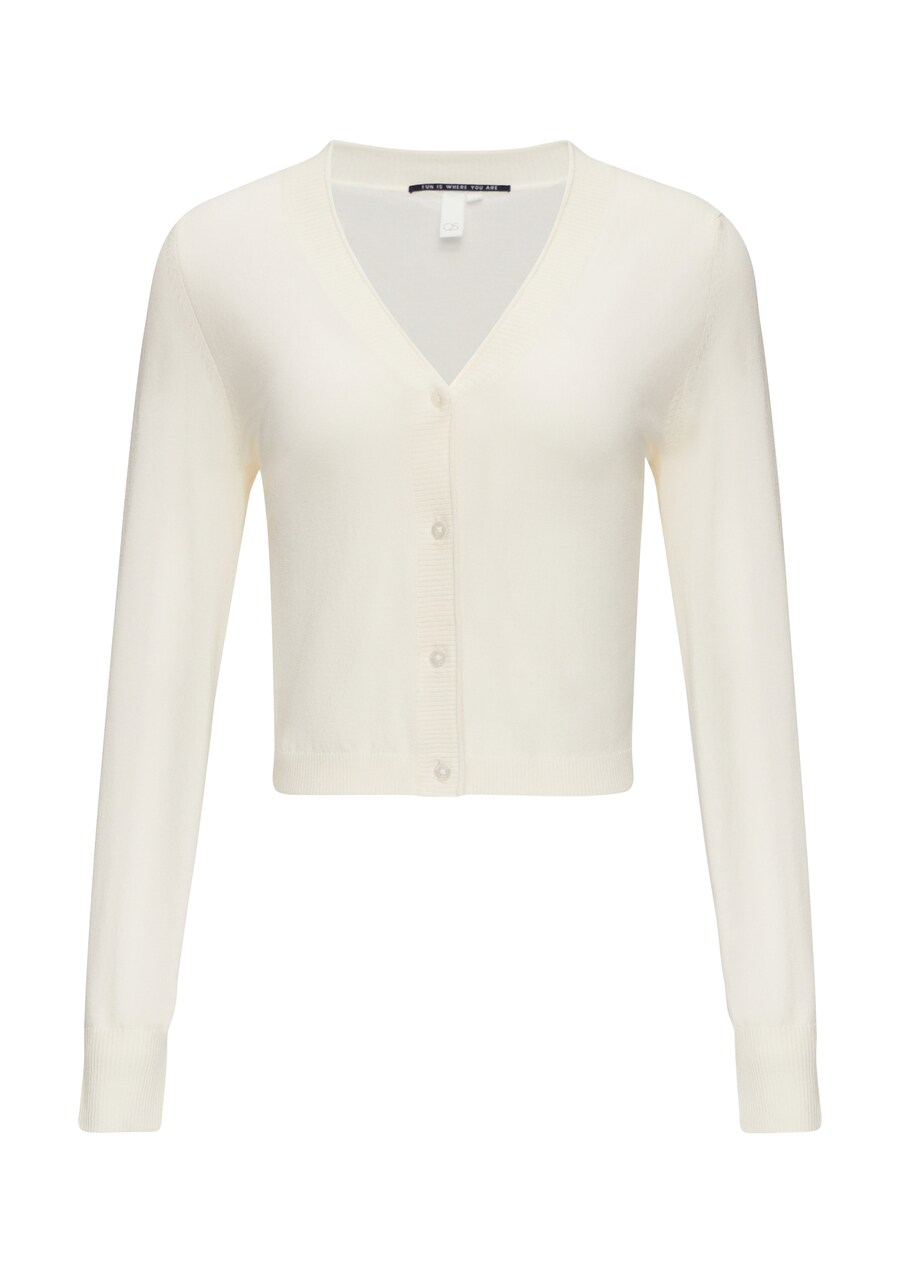 Вязаный кардиган QS, кремовый
Вязаный кардиган QS, кремовый