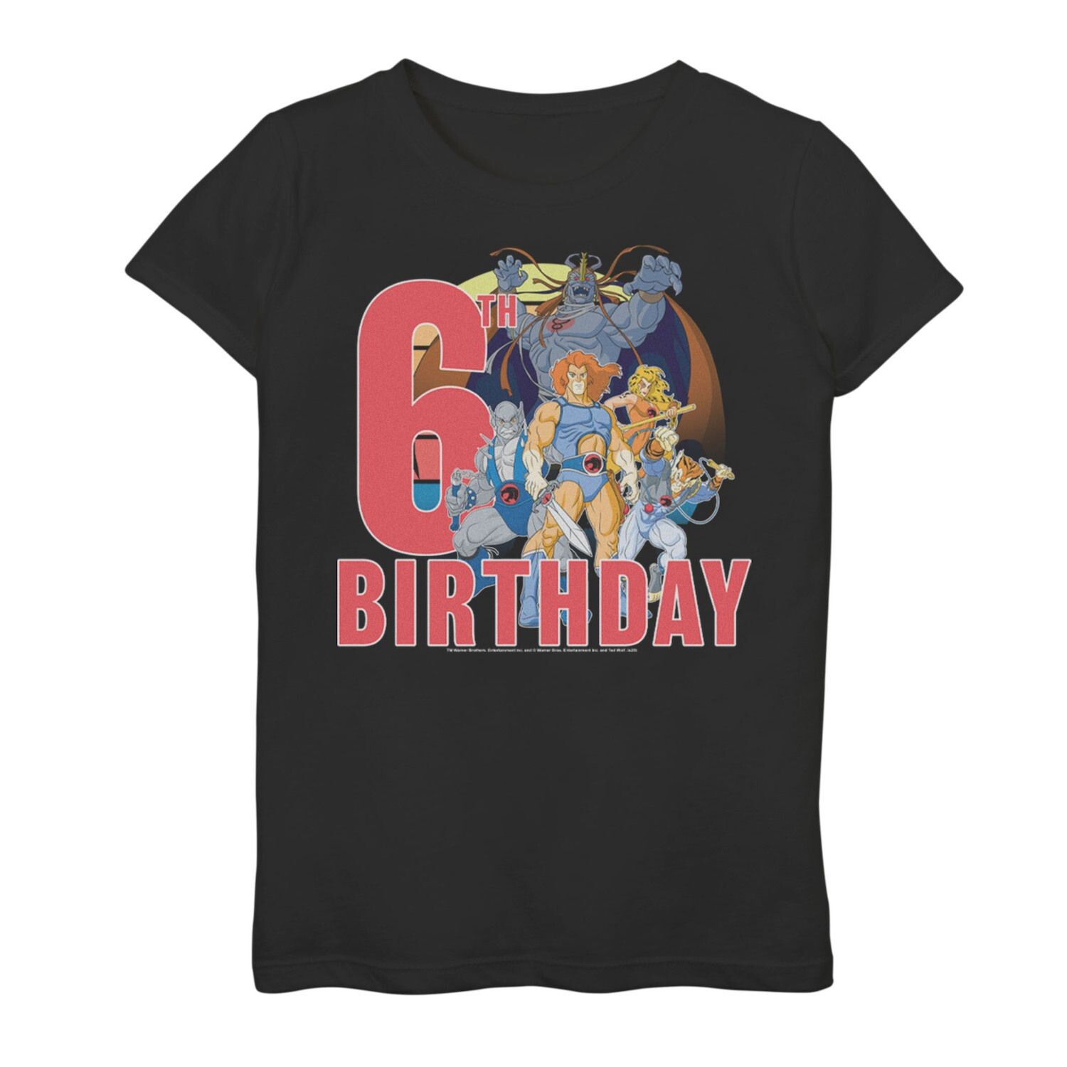 Футболка с рисунком ThunderCats на 6-й день рождения для девочек 7–16 лет Licensed Character
Футболка с рисунком ThunderCats на 6-й день рождения для девочек 7–16 лет Licensed Character