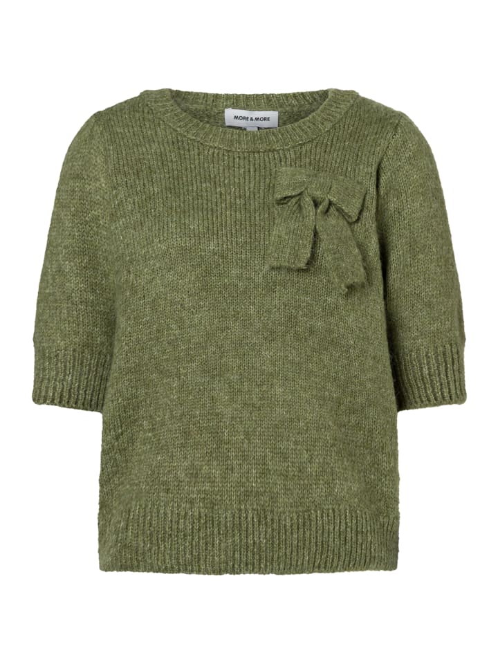 More & More Женственный, легкий свитер с короткими рукавами зеленого цвета
More & More Женственный, легкий свитер с короткими рукавами зеленого цвета
