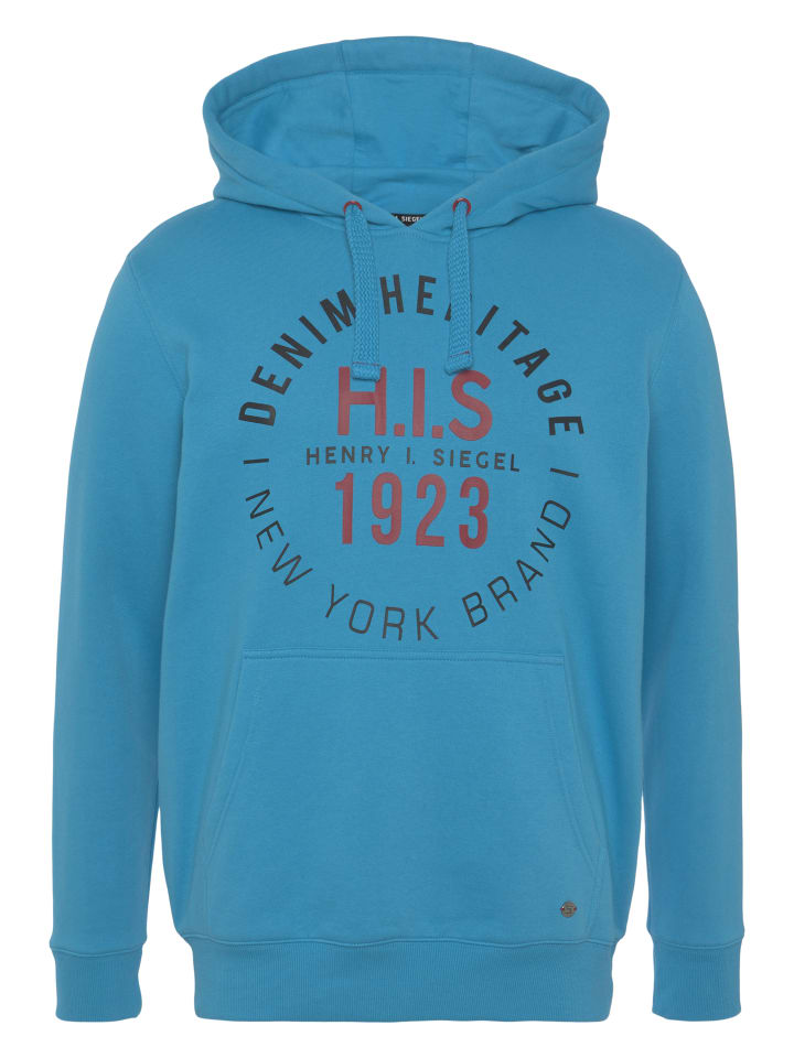 Толстовка H.I.S., бирюзовый
Толстовка H.I.S., бирюзовый