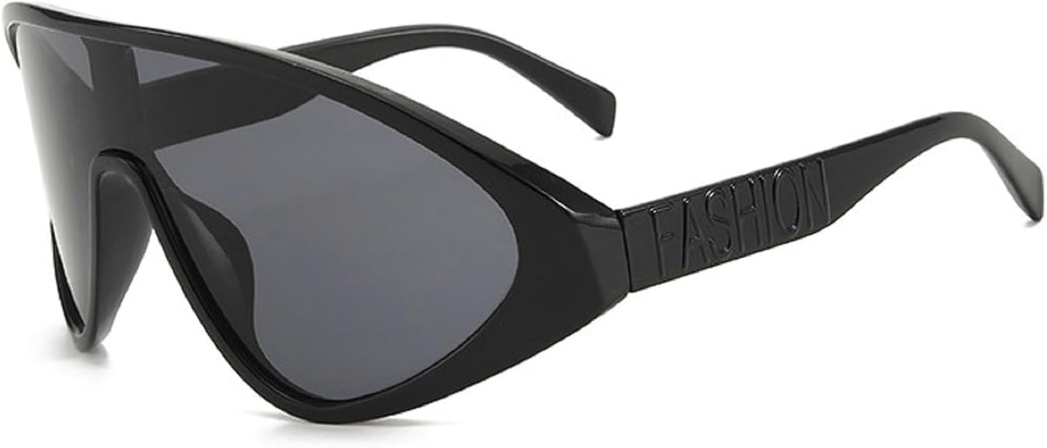 Солнцезащитные очки-пилот с обтекаемой формой для женщин и мужчин, модные, в крупной оправе, цельные, стильные, с защитным экраном, спортивные, N45 (черные) mincl, Black
Солнцезащитные очки-пилот с обтекаемой формой для женщин и мужчин, модные, в крупной оправе, цельные, стильные, с защитным экраном, спортивные, N45 (черные) mincl, Black