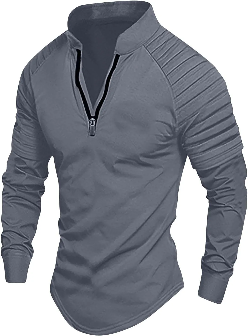 Мужская футболка с воротником стойкой и длинными рукавами OSFVNOXV
Мужская футболка с воротником стойкой и длинными рукавами OSFVNOXV