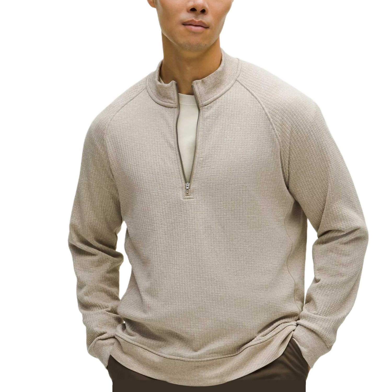 Трикотажный свитер мужской с воротником стойкой Lululemon, oak коричневый/белый/shok/wht
Трикотажный свитер мужской с воротником стойкой Lululemon, oak коричневый/белый/shok/wht