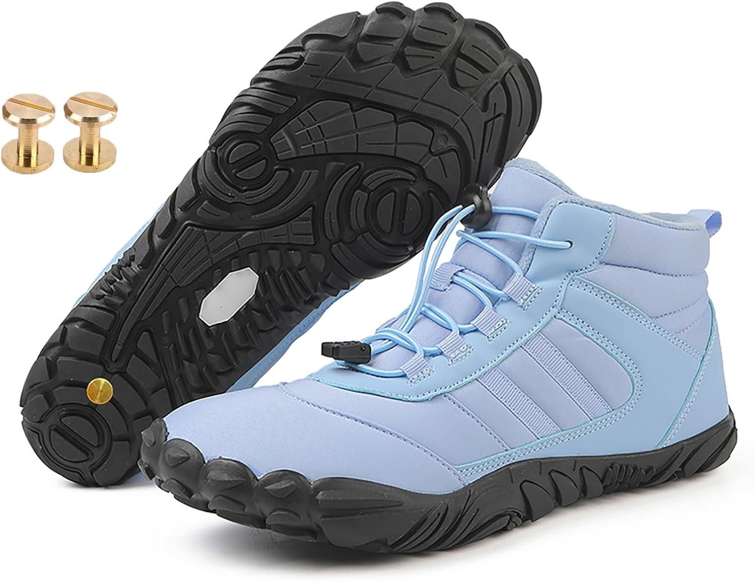 Зимние заземляющие ботинки с медью, зимние комфортные походные обувь для женщин и мужчин, с прочными винтами из чистой меди Generic, светло-голубой
Зимние заземляющие ботинки с медью, зимние комфортные походные обувь для женщин и мужчин, с прочными винтами из чистой меди Generic, светло-голубой