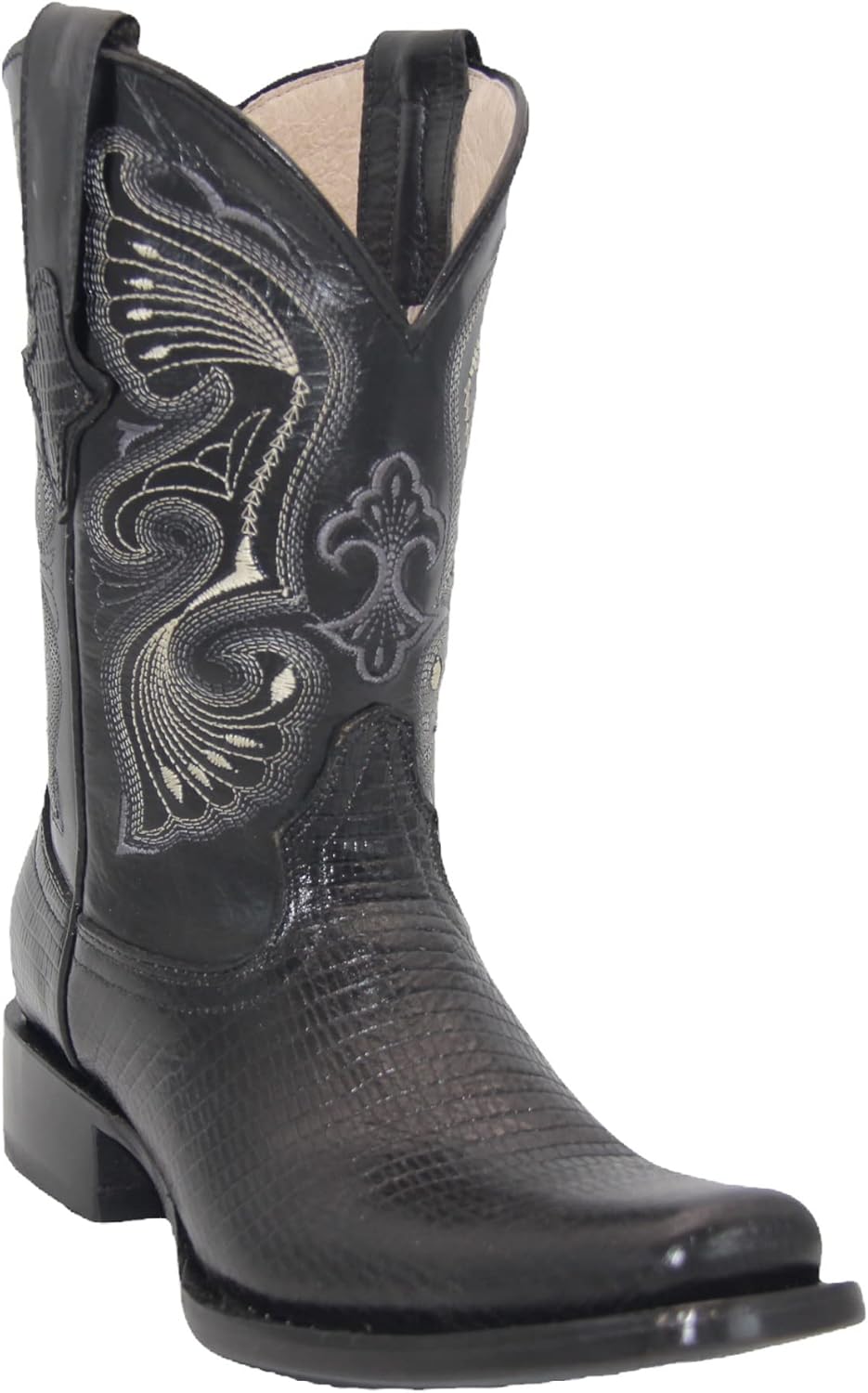 Мужские ковбойские сапоги The Western Shops из натуральной кожи с рисунком под ящерицу, черные, квадратный носок, средняя голень
Мужские ковбойские сапоги The Western Shops из натуральной кожи с рисунком под ящерицу, черные, квадратный носок, средняя голень