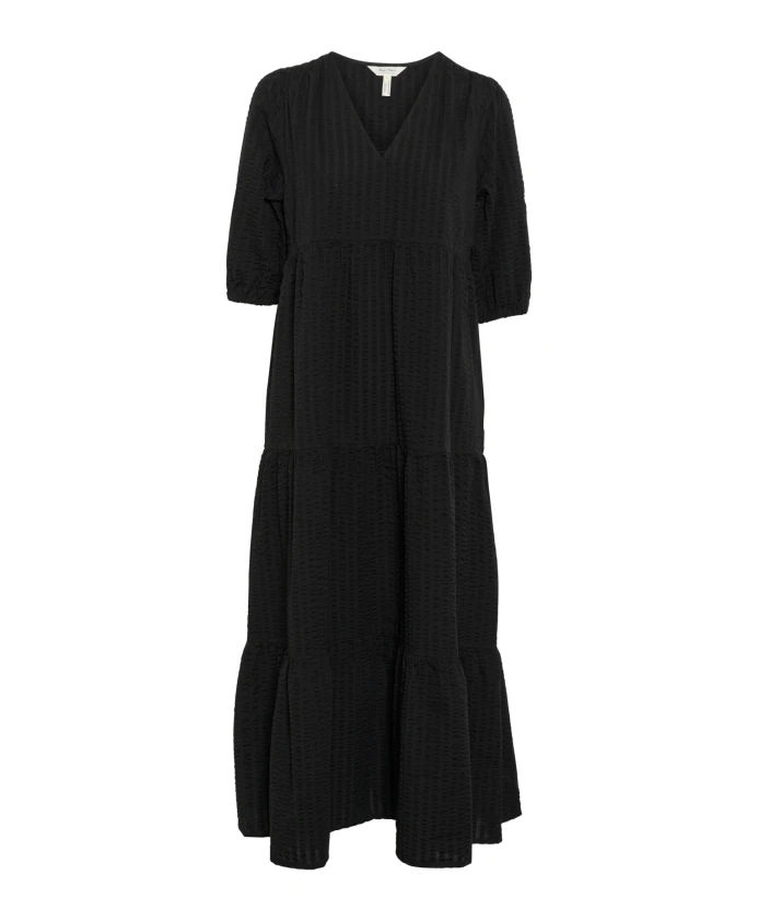 Платье с оборками и V-образным вырезом Part Two, черный
Платье с оборками и V-образным вырезом Part Two, черный