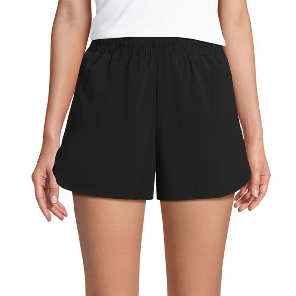 Женские спортивные тканые шорты длиной 4 дюйма Lands' End, черный
Женские спортивные тканые шорты длиной 4 дюйма Lands' End, черный