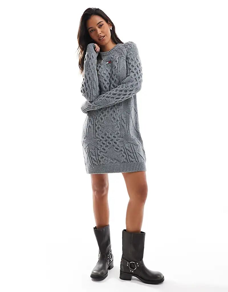 Платье-мини-джемпер со звездным узором светло-серого цвета Tommy Jeans
Платье-мини-джемпер со звездным узором светло-серого цвета Tommy Jeans