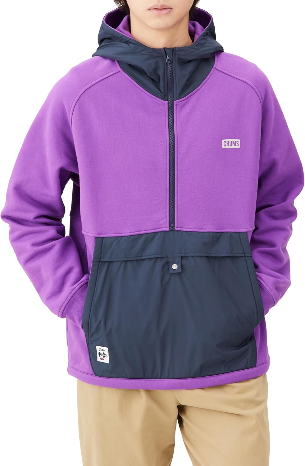 Мужская нейлоновая комбинированная толстовка с логотипом CHUMS, фиолетовый
Мужская нейлоновая комбинированная толстовка с логотипом CHUMS, фиолетовый