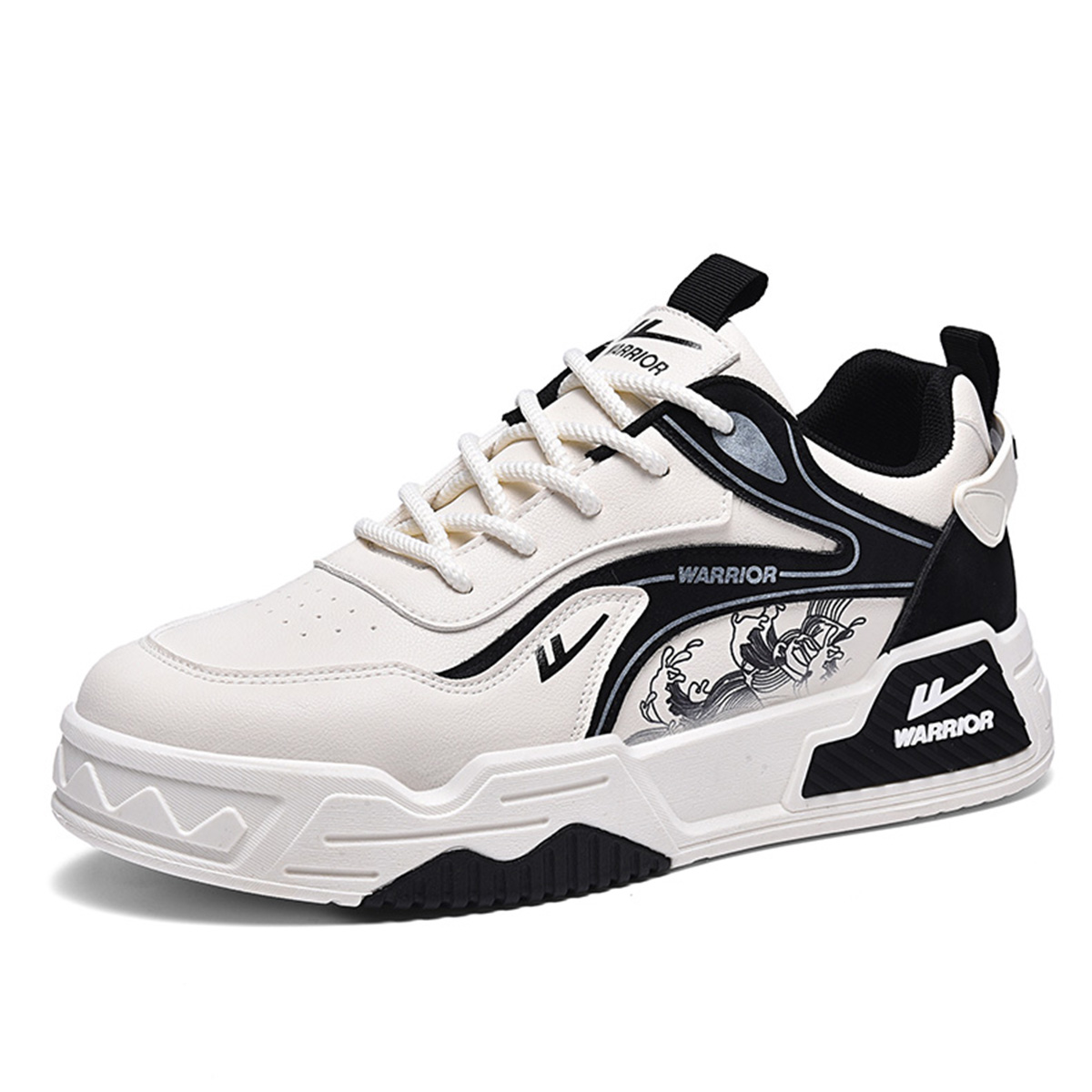 WARRIOR Скользостойкие амортизирующие кроссовки с износостойкими свойствами мужские низкие бежево-черно-серые, цвет Beige/Black/Gray
WARRIOR Скользостойкие амортизирующие кроссовки с износостойкими свойствами мужские низкие бежево-черно-серые, цвет Beige/Black/Gray