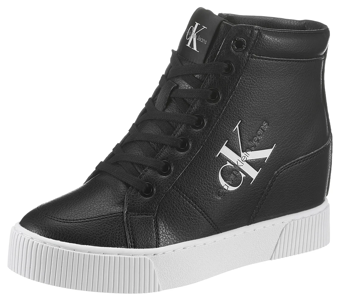 Кроссовки на платформе Calvin Klein Jeans "HIDDEN WEDGE CUPSOLE LACEUP" с надписью логотипа сбоку, черный
Кроссовки на платформе Calvin Klein Jeans "HIDDEN WEDGE CUPSOLE LACEUP" с надписью логотипа сбоку, черный