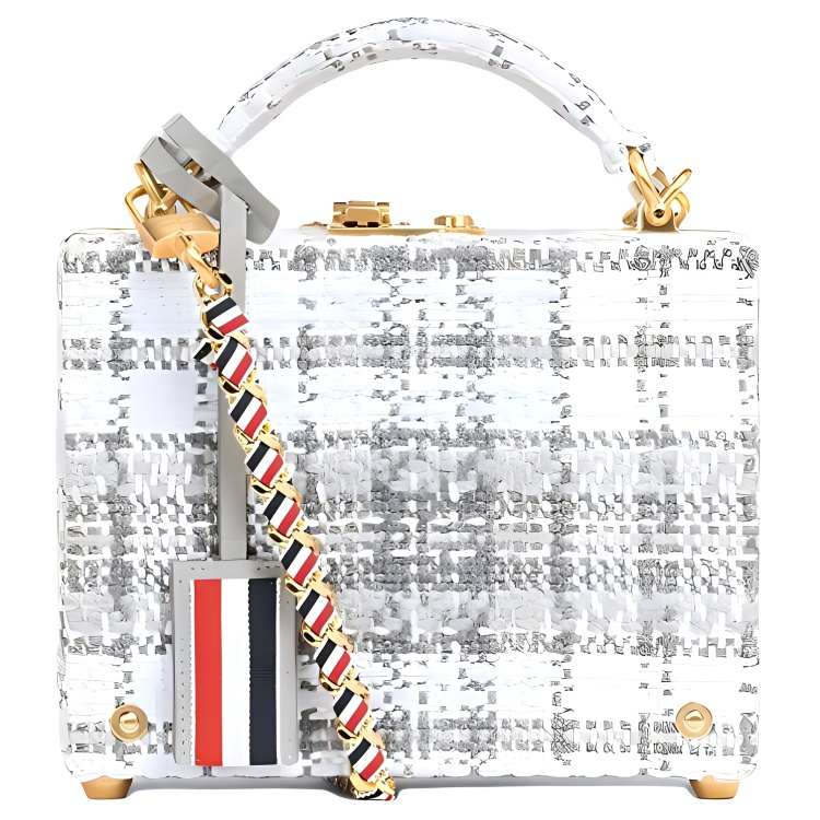 THOM BROWNE Полиэстер с хлопком и шерстью наплечная сумка, кроссбоди, женская белая extra small
THOM BROWNE Полиэстер с хлопком и шерстью наплечная сумка, кроссбоди, женская белая extra small