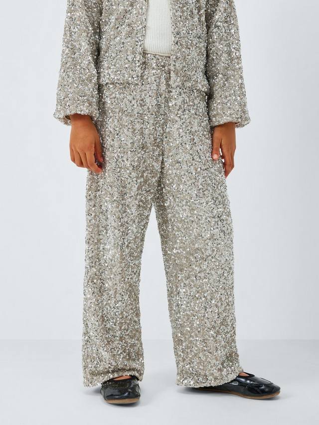 Детские брюки с пайетками широкого кроя John Lewis, Silver
Детские брюки с пайетками широкого кроя John Lewis, Silver