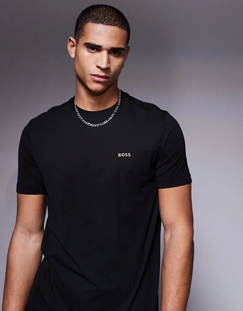Футболка с логотипом, стандартный крой, черного цвета BOSS Green
Футболка с логотипом, стандартный крой, черного цвета BOSS Green