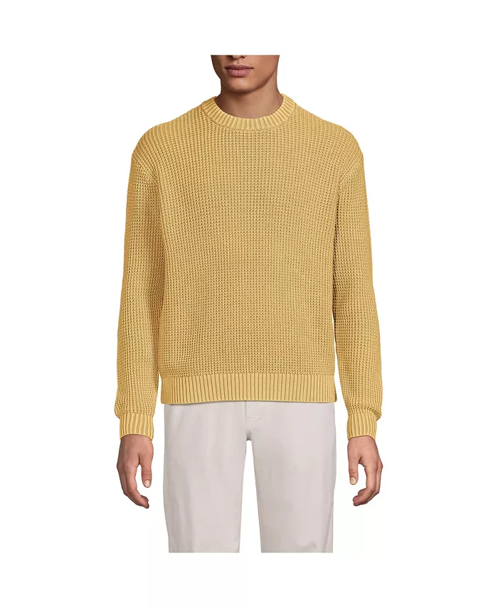 Мужской свитер Drifter с длинным рукавом, окрашенный в готовом виде Lands' End, желтый
Мужской свитер Drifter с длинным рукавом, окрашенный в готовом виде Lands' End, желтый