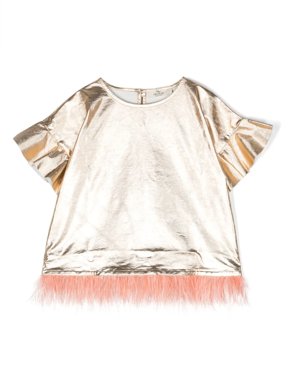 Футболка из органического хлопка с оборками на манжетах Andorine, золотой
Футболка из органического хлопка с оборками на манжетах Andorine, золотой