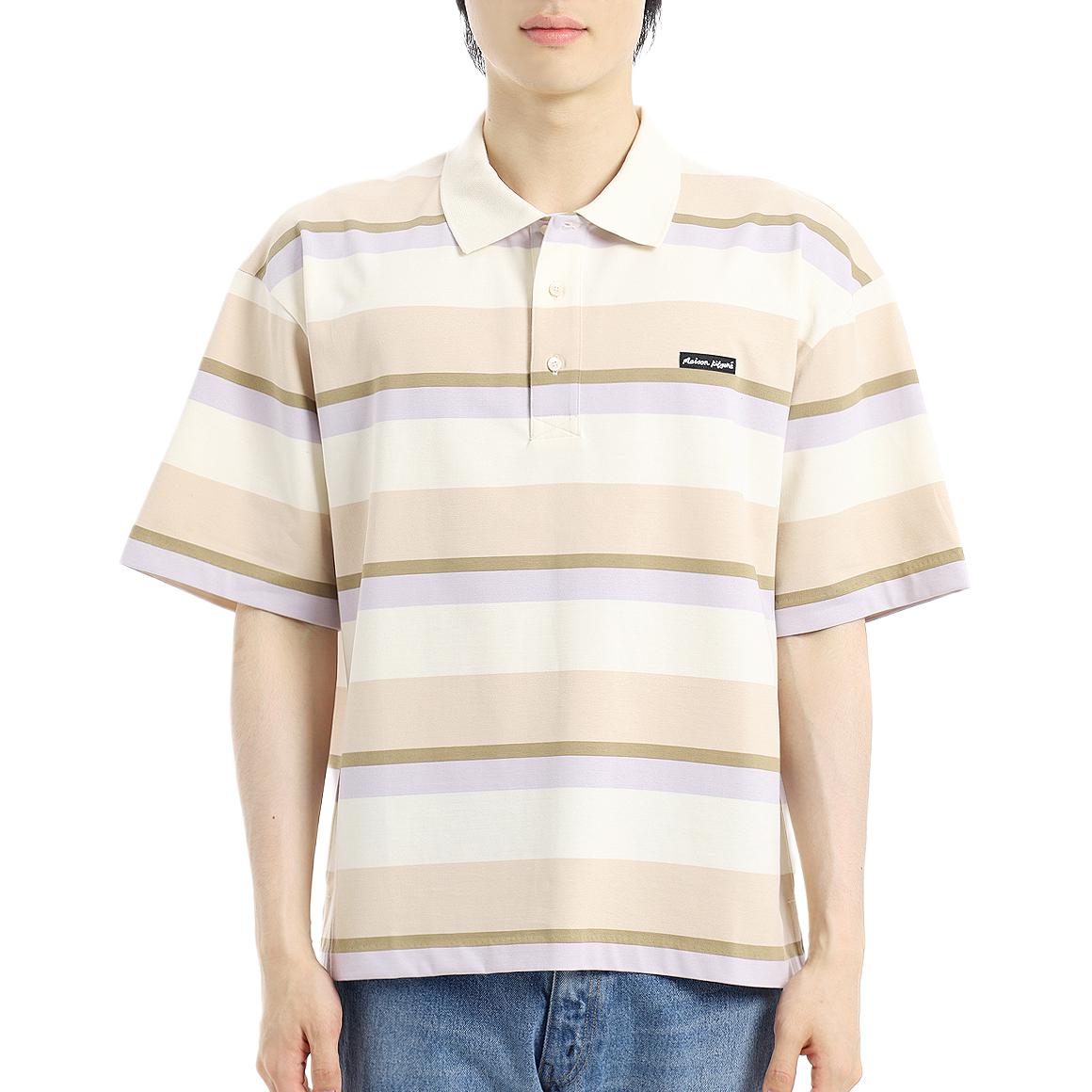 Поло с коротким рукавом в полоску Maison Kitsuné оверсайз Maison Kitsune, мультиколор
Поло с коротким рукавом в полоску Maison Kitsuné оверсайз Maison Kitsune, мультиколор