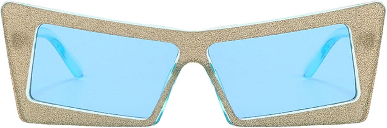 Модные солнцезащитные очки «кошачий глаз» большого размера для женщин, роскошные квадратные солнцезащитные очки с блестками, сверкающая оправа, дизайнерские очки для бала и вечеринки mincl, Blue
Модные солнцезащитные очки «кошачий глаз» большого размера для женщин, роскошные квадратные солнцезащитные очки с блестками, сверкающая оправа, дизайнерские очки для бала и вечеринки mincl, Blue