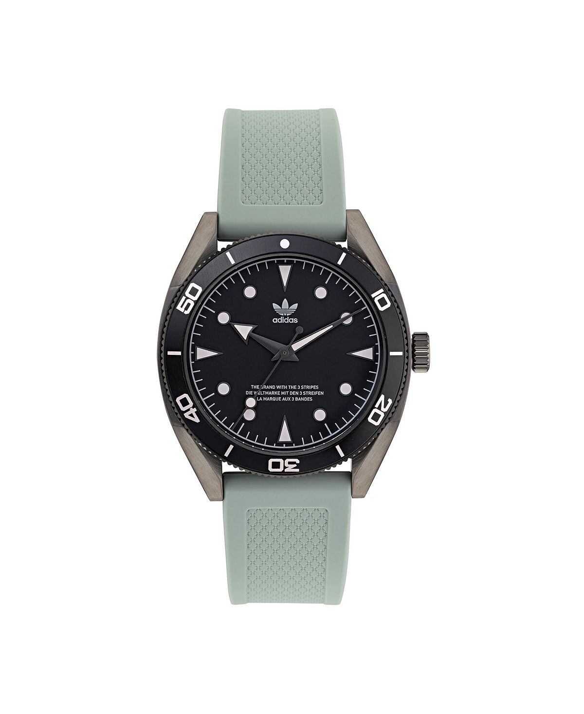 Часы унисекс с тремя стрелками, два серых силиконовых ремешка, 42 мм adidas, серый 
Часы унисекс с тремя стрелками, два серых силиконовых ремешка, 42 мм adidas, серый