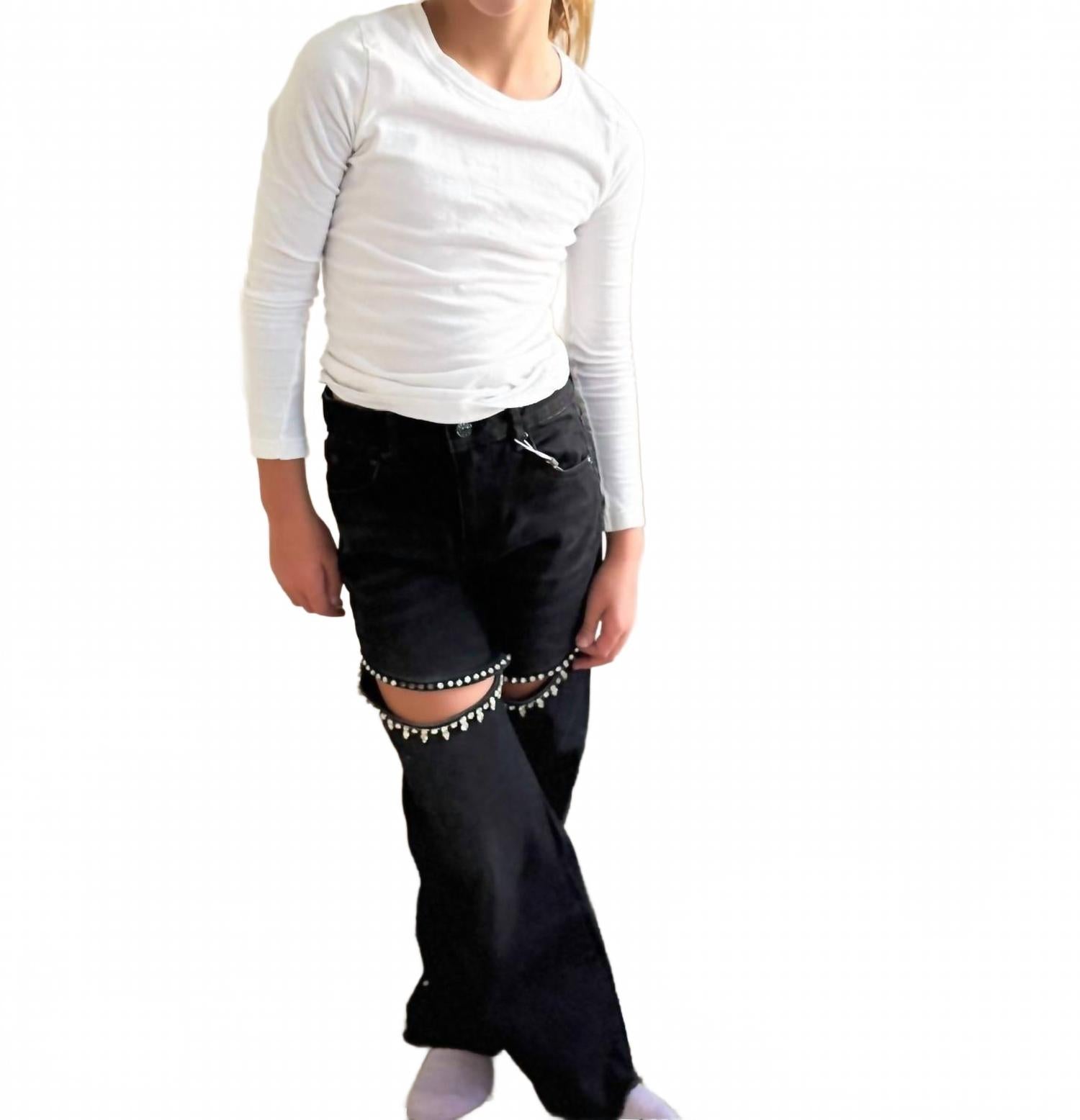 Джинсы женские с разрезом Crystal Slit, прямые, черного цвета Tractr, черный
Джинсы женские с разрезом Crystal Slit, прямые, черного цвета Tractr, черный