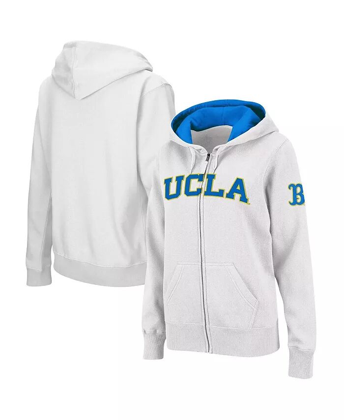 Женская толстовка с капюшоном и молнией UCLA Bruins с арочным названием Colosseum, белый
Женская толстовка с капюшоном и молнией UCLA Bruins с арочным названием Colosseum, белый