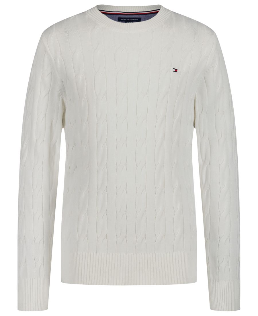 Детский свитер с круглым вырезом и узором "Кабель" для мальчиков 8-20 лет Tommy Hilfiger, White
Детский свитер с круглым вырезом и узором "Кабель" для мальчиков 8-20 лет Tommy Hilfiger, White