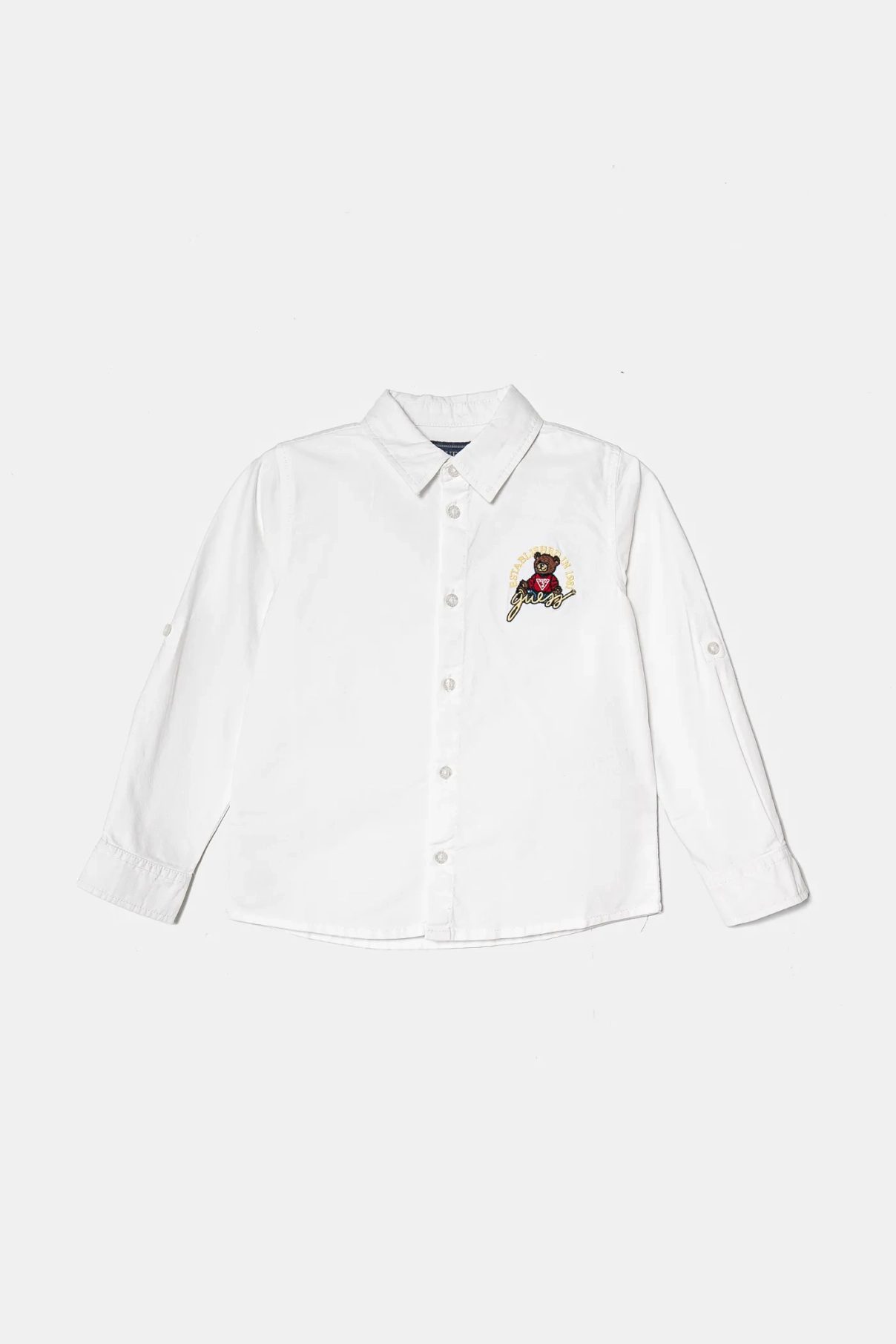 Хлопковая рубашка для детей Guess, белый
Хлопковая рубашка для детей Guess, белый