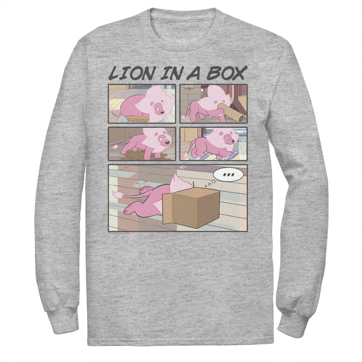 Мужская футболка Cartoon Network Steven Universe Lion In A Box с комиксами Licensed Character 
Мужская футболка Cartoon Network Steven Universe Lion In A Box с комиксами Licensed Character