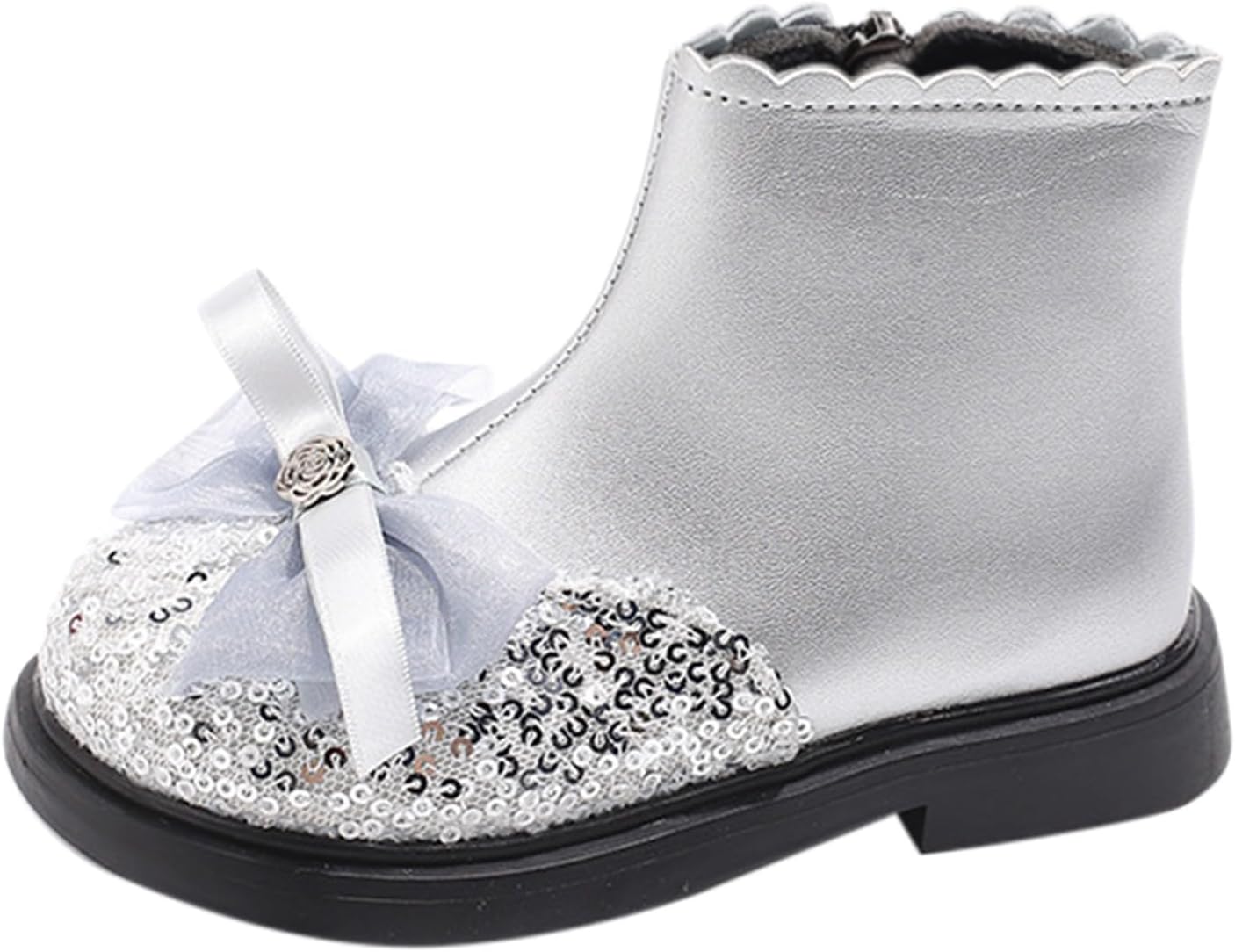 Детские блестящие ботильоны с бантом, плюшевые туфли с пайетками, с меховой подкладкой, теплые короткие ковбойские ботиночки с противоскользящей подошвой Generic, Silver
Детские блестящие ботильоны с бантом, плюшевые туфли с пайетками, с меховой подкладкой, теплые короткие ковбойские ботиночки с противоскользящей подошвой Generic, Silver