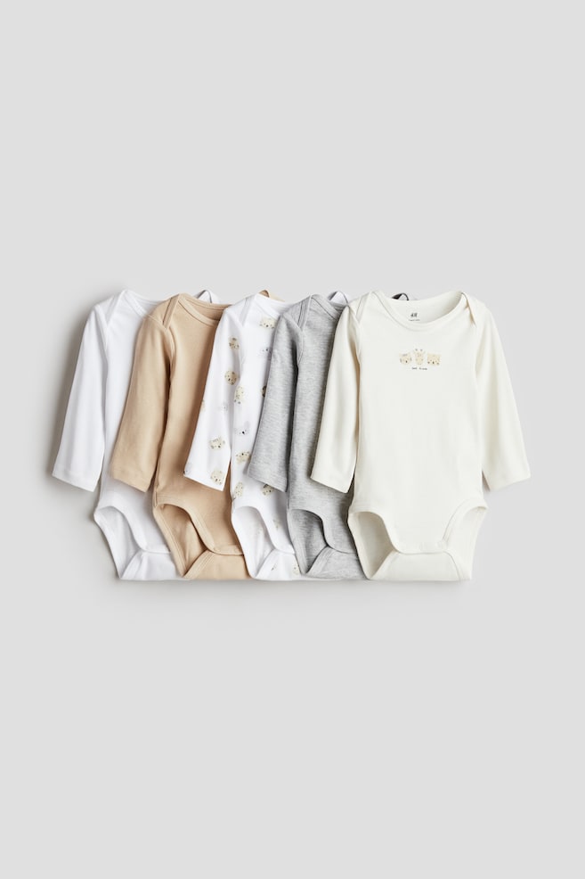 5 комплектов боди с длинными рукавами H&M, мультиколор
5 комплектов боди с длинными рукавами H&M, мультиколор