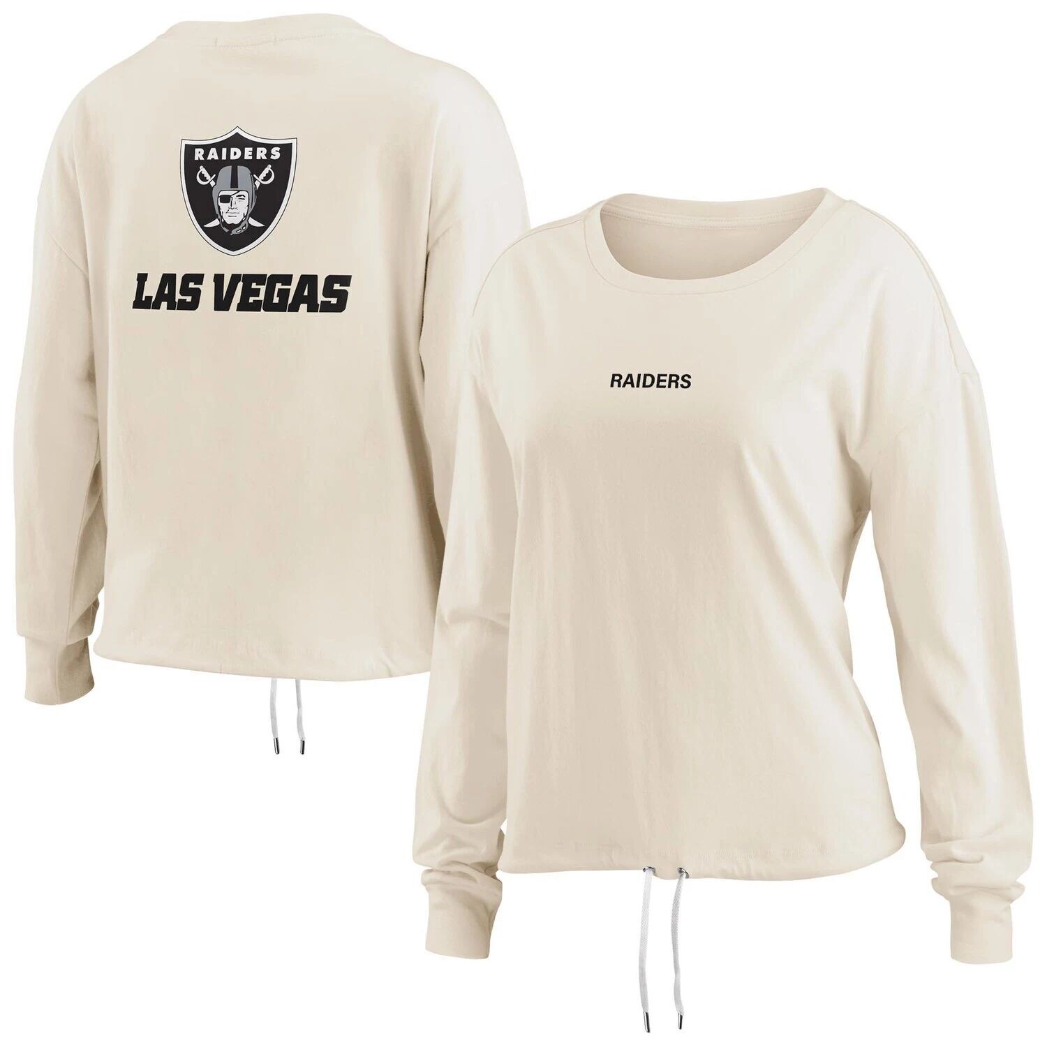 Женская укороченная рубашка с длинными рукавами Erin Andrews Oatmeal Las Vegas Raiders
Женская укороченная рубашка с длинными рукавами Erin Andrews Oatmeal Las Vegas Raiders