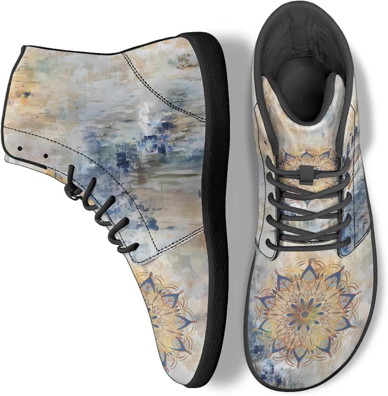 Кроссовки унисекс Бохо с принтом мандалы, босоножки с высоким верхом из PU-кожи для улицы Arleeorkee, Eagle Mandala
Кроссовки унисекс Бохо с принтом мандалы, босоножки с высоким верхом из PU-кожи для улицы Arleeorkee, Eagle Mandala